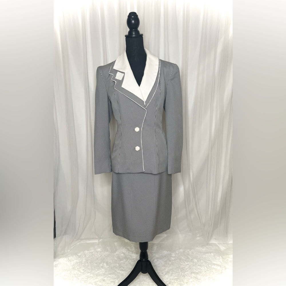 Vintage 70’s/80’s Lilli Ann Gingham Power Suit Girl Boss